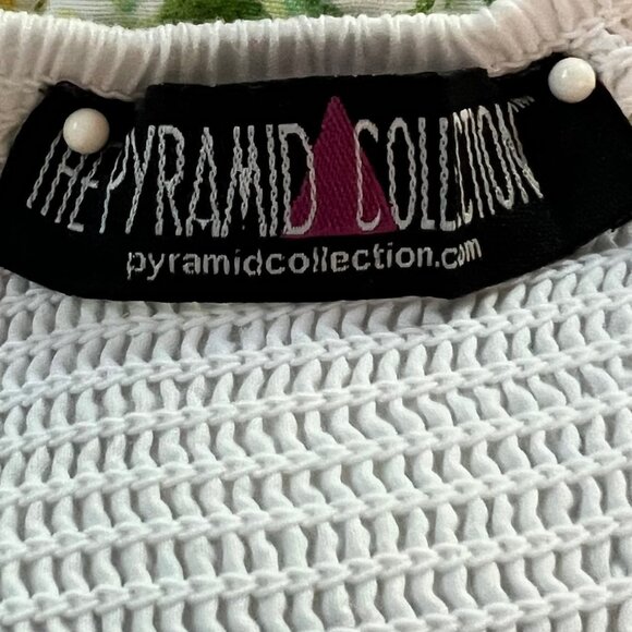 The Pyramid Collection Maxi Sun Dress Blue/White Sz L - Picture 6 of 10